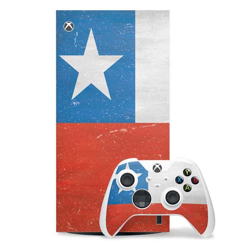 Chile Flag Distressed Xbox Series X Skins